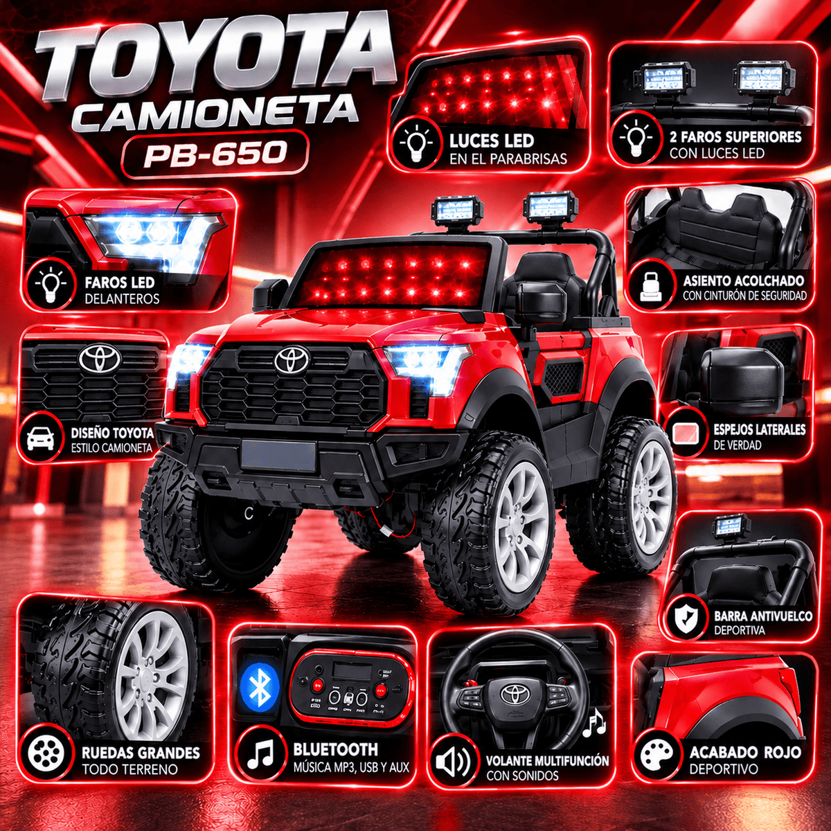 🔥🛻TOYOTA CAMIONETA PARA NIÑOS🛻🔥